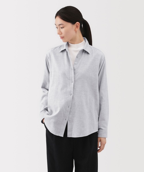 美品　anuans スタンダードシャツ　ラベンダー アニュアンス anuans 【25AW】スタンダードシャツ （LAVENDER） -靴