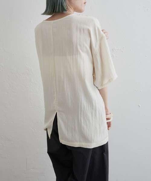 「Omekashi」 7分袖ブラウス FREE ピンク レディース_画像4