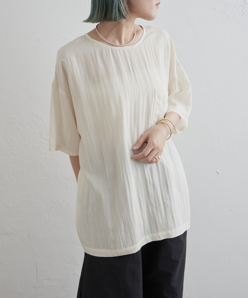 「Omekashi」 7分袖ブラウス FREE ピンク レディース_画像5