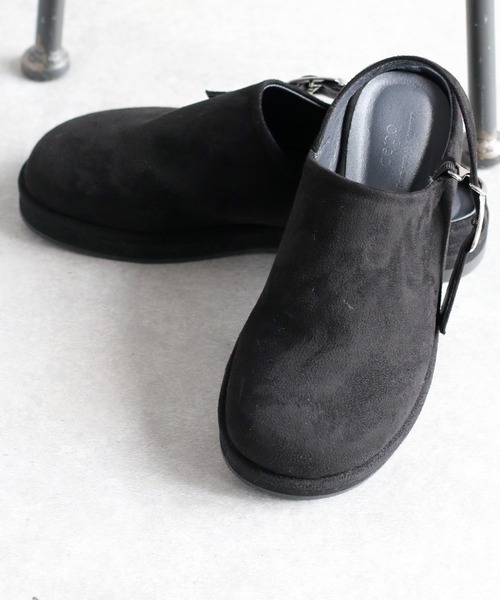 cepo（セポ） サンダル フェイクスウェードサボサンダル レディース