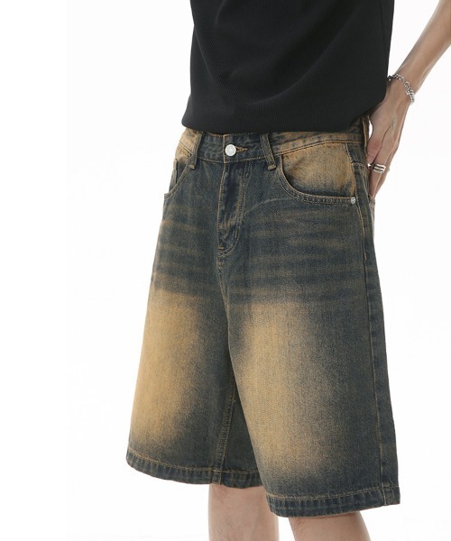 「Ressaca」 デニムハーフパンツ X-LARGE ライトインディゴブルー メンズ_画像5