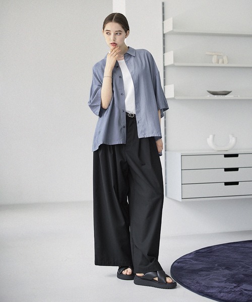 「ASTRONOMY」 半袖シャツ S ブラック メンズ_画像5