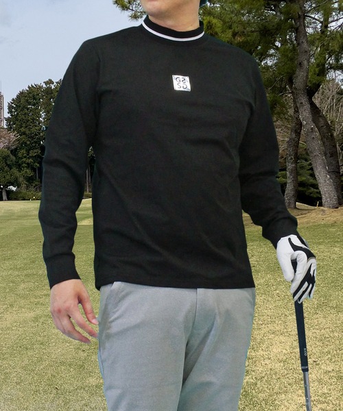   ゴルフウェア ブラック LL モックネック GIORNO SEVEN（ジョルノセブン） ゴルフ ゴルフモックネック ゴルフ