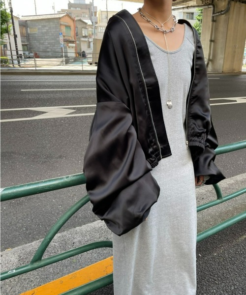 「AIC.」 ブルゾン FREE ネイビー レディース_画像9