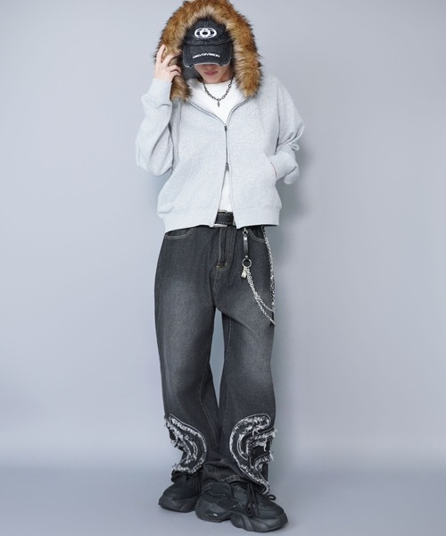 SPINNS（スピンズ） パーカー 「セットアップ可能」2WAY短丈ダブル