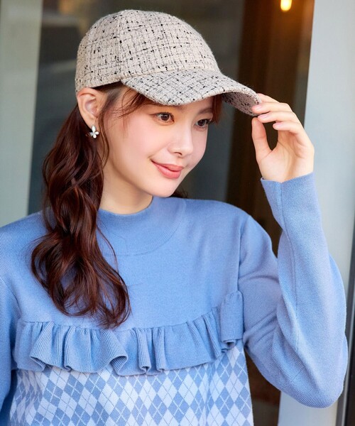 Tiaclasse キャップ 帽子 ツイードキャップ レディース : ZOZOTOWN
