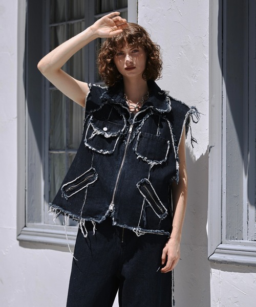 Seyto ベスト seyto」 ベスト 2 インディゴブルー メンズ : ZOZOTOWN Yahoo!店