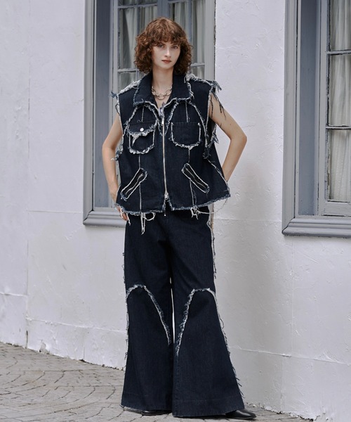 seyto」 ベスト 2 インディゴブルー メンズ : ZOZOTOWN Yahoo!店