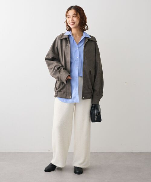 ELENCARE DUE ブルゾン アウター スエードポンチブルゾン レディース