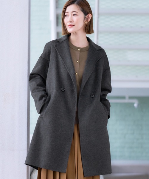 AOYAMA ピーコート pコート 軽くて暖かいトレンド！リバーコート