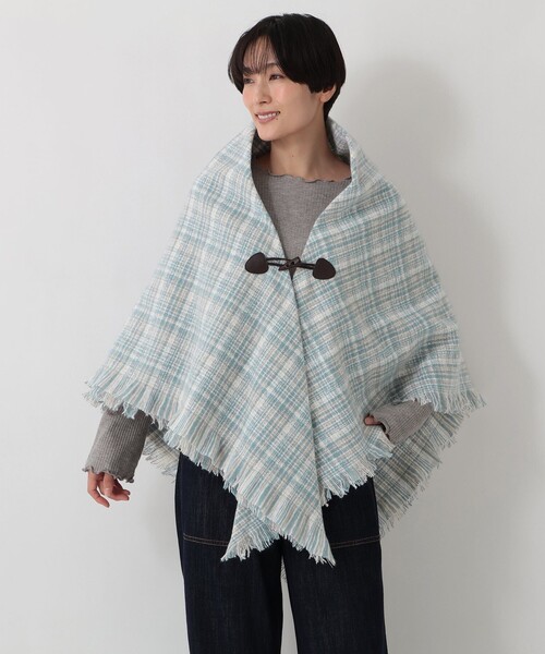 Afternoon Tea（アフタヌーンティー） ポンチョ チェックポンチョ