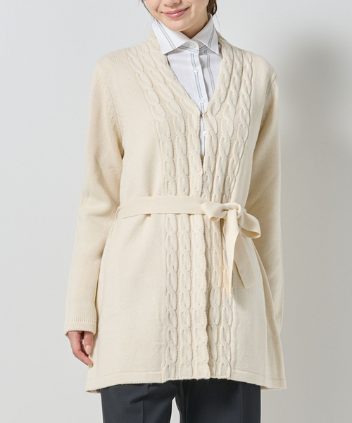 NARACAMICIE（ナラカミーチェ） カーディガン 「NARACAMICIE」ケーブル