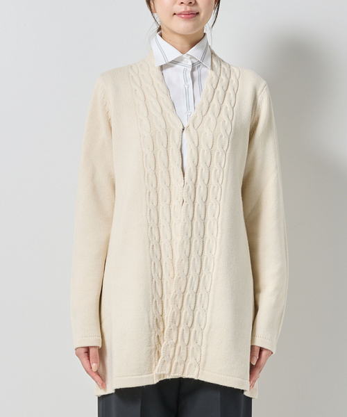 NARACAMICIE（ナラカミーチェ） カーディガン 「NARACAMICIE」ケーブル