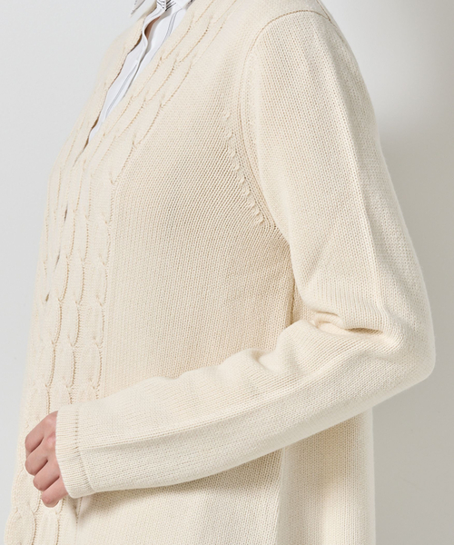 NARACAMICIE（ナラカミーチェ） カーディガン 「NARACAMICIE」ケーブル