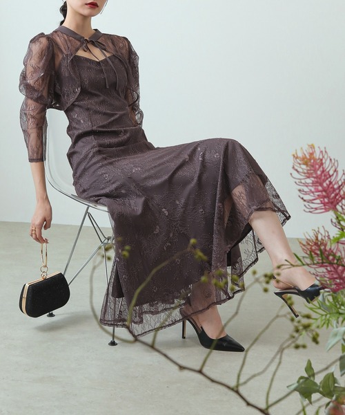 「Kana」 コンビワンピース S チャコールグレー レディース_画像5