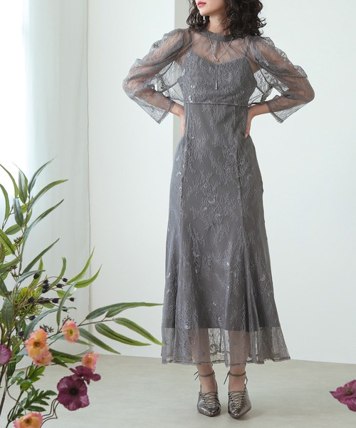 「Kana」 コンビワンピース S チャコールグレー レディース_画像7