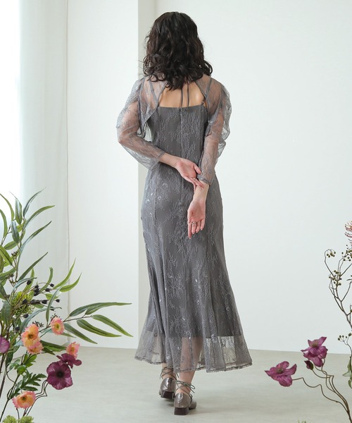 「Kana」 コンビワンピース S チャコールグレー レディース_画像9