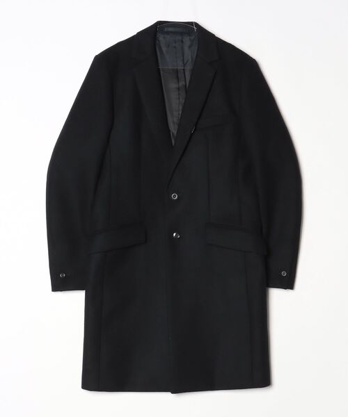 新品【定価 ¥93,500】ATTACHMENT アタッチメントウールコート ATTACHMENT（アタッチメント） チェスターコート 1 ブラック メンズ
