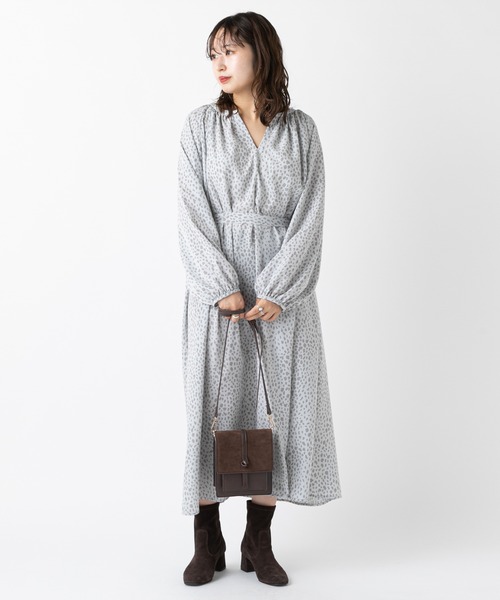 「mystic」 長袖ワンピース FREE ベージュ レディース_画像5