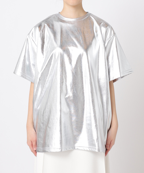 「CITYSHOP」 半袖Tシャツ FREE シルバー レディース_画像9