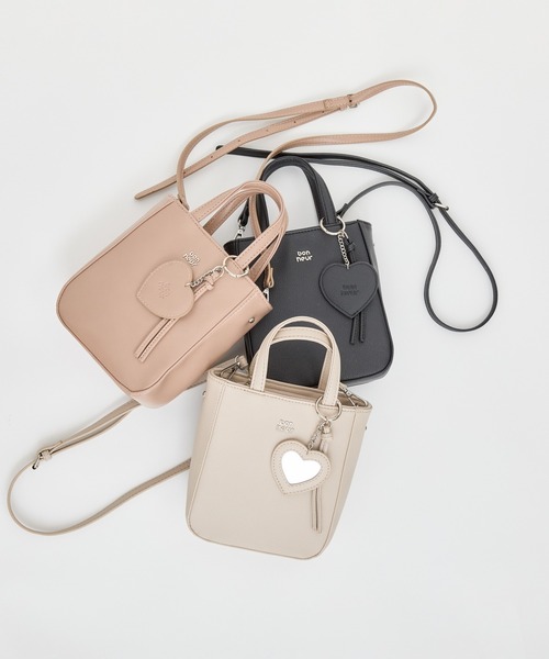 Heartdance（ハートダンス） ハンドバッグ ハートミラーチャーム付2WAY