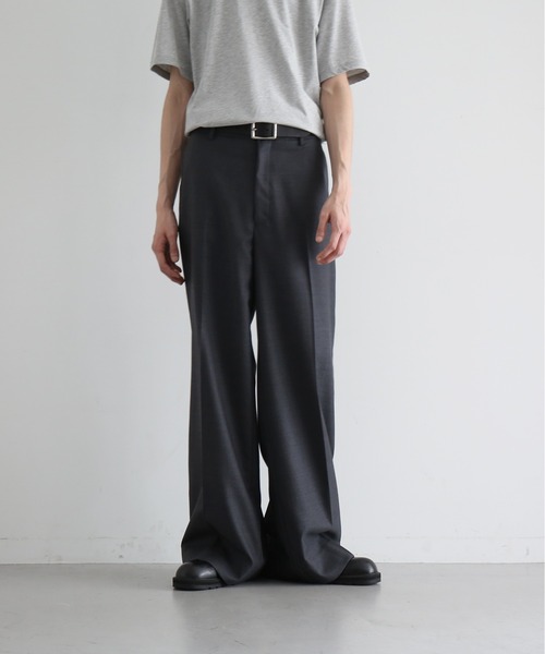 ワイドパンツ スラックス 「EXCLUSIVE」NEONSIGN Anatomic straight slacks メンズの画像