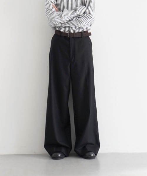 ワイドパンツ スラックス 「EXCLUSIVE」NEONSIGN Anatomic straight slacks メンズの画像