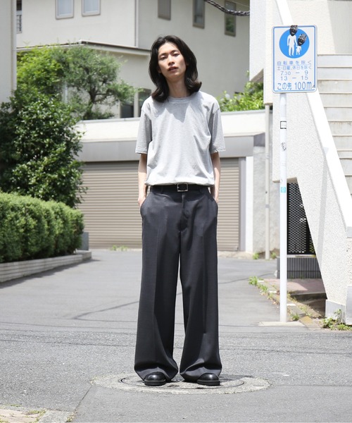 ワイドパンツ スラックス 「EXCLUSIVE」NEONSIGN Anatomic straight slacks メンズの画像