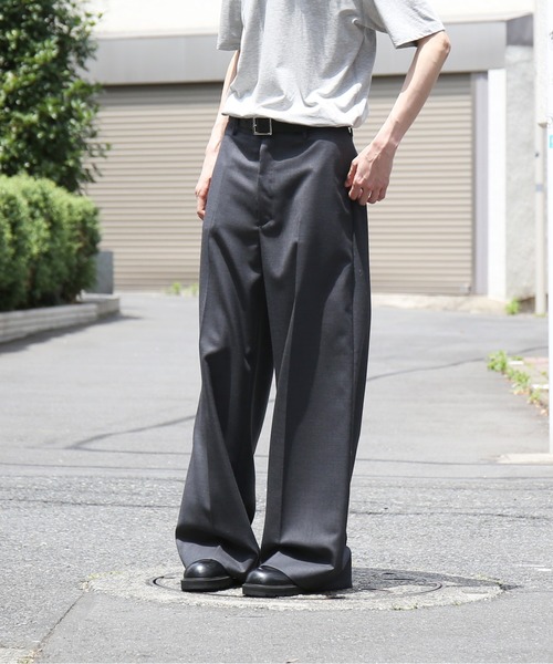 ワイドパンツ スラックス 「EXCLUSIVE」NEONSIGN Anatomic straight slacks メンズの画像