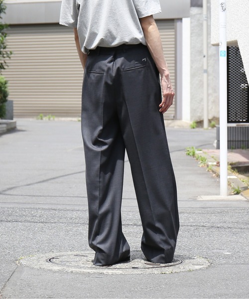 ワイドパンツ スラックス 「EXCLUSIVE」NEONSIGN Anatomic straight slacks メンズの画像