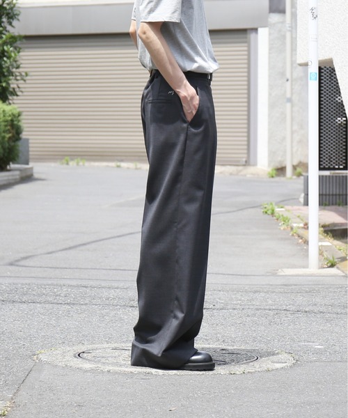 ワイドパンツ スラックス 「EXCLUSIVE」NEONSIGN Anatomic straight slacks メンズの画像