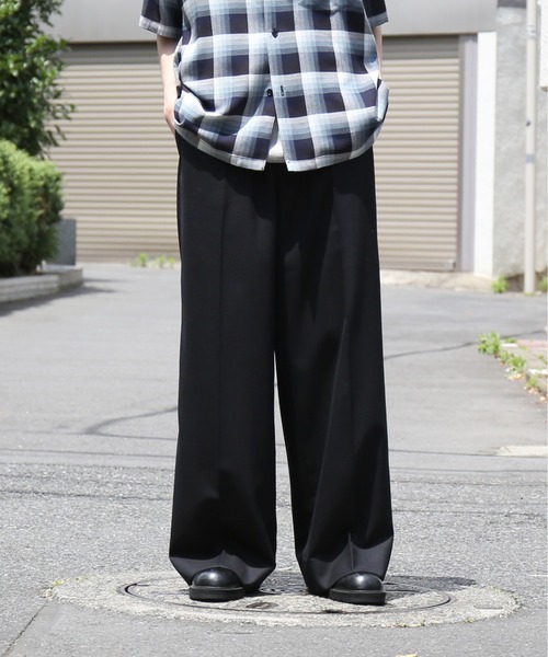 ワイドパンツ スラックス 「EXCLUSIVE」NEONSIGN Anatomic straight slacks メンズの画像