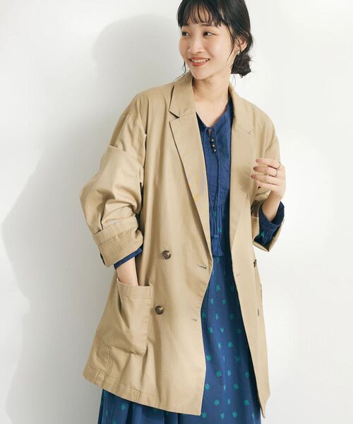 「CRAFT STANDARD BOUTIQUE」 テーラードジャケット FREE ベージュ レディース_画像2