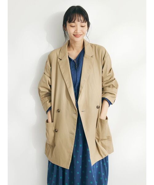 「CRAFT STANDARD BOUTIQUE」 テーラードジャケット FREE ベージュ レディース_画像3