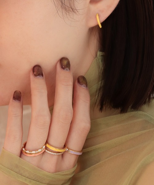 「NOIR DE POUPEE」 ピアス（両耳用） FREE パープル レディース_画像9