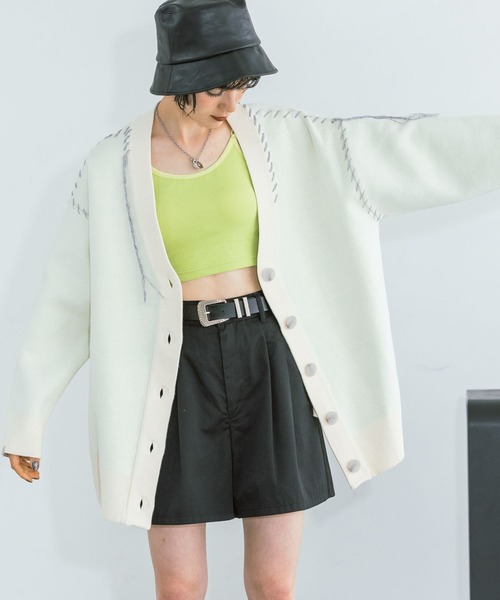 PAGEBOY（ページボーイ） ニットカーディガン FREE モカ レディース