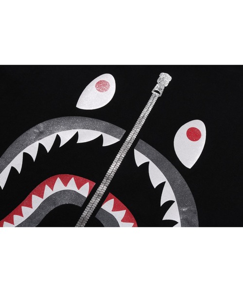 A BATHING APE（アベイシングエイプ） tシャツ GLITTER SHARK TEE