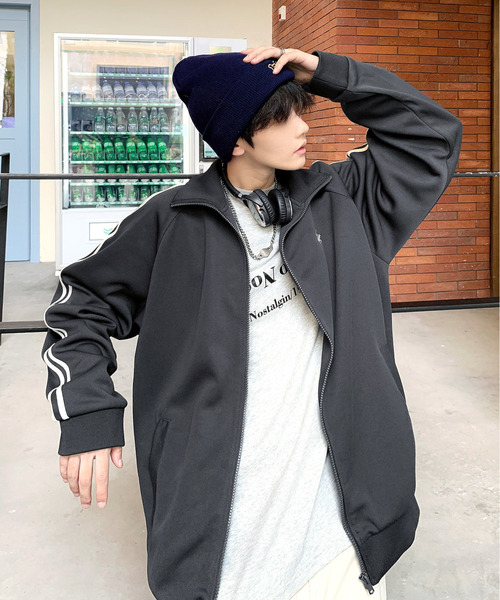 「BEVERLY HILLS POLO CLUB」 ジャージブルゾン X-LARGE スミクロ メンズ_画像6