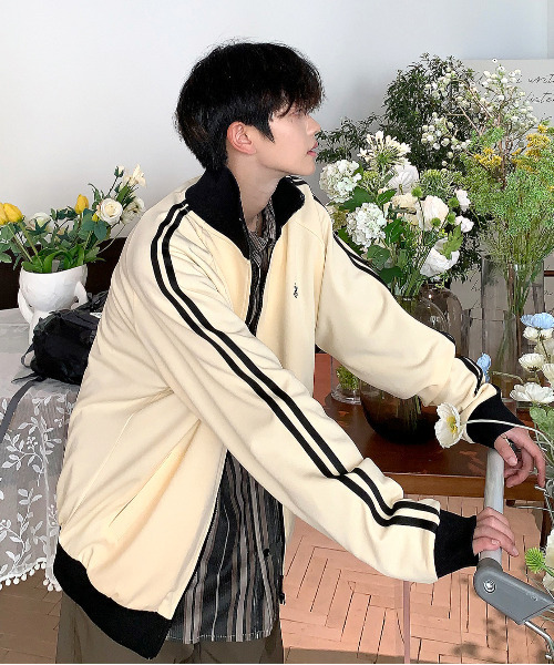 「BEVERLY HILLS POLO CLUB」 ジャージブルゾン X-LARGE スミクロ メンズ_画像9