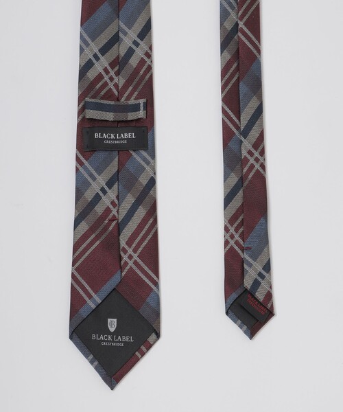 BLACK LABEL CRESTBRIDGE ネクタイ チェック柄 サテンコンビチェックタイ（ネクタイ/チーフ）｜BLACK LABEL