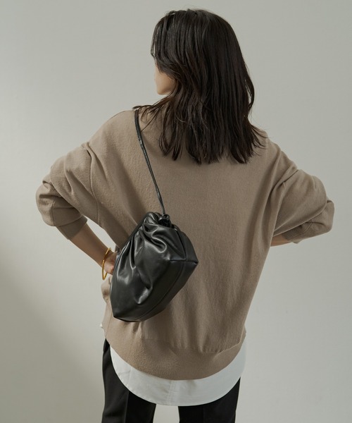 「LOUNGEDRESS」 長袖ニット FREE ベージュ レディース_画像4
