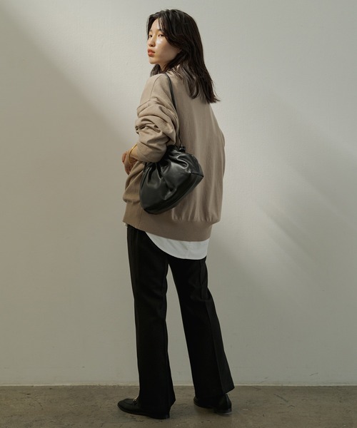 「LOUNGEDRESS」 長袖ニット FREE ベージュ レディース_画像9