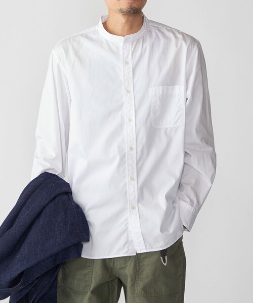 SHIPS（シップス） シャツ SHIPS: 「MADE IN JAPAN」バンドカラー