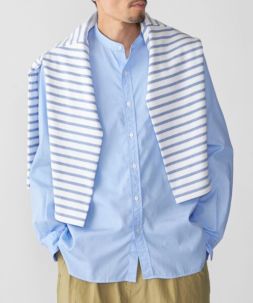 SHIPS（シップス） シャツ SHIPS: 「MADE IN JAPAN」バンドカラー