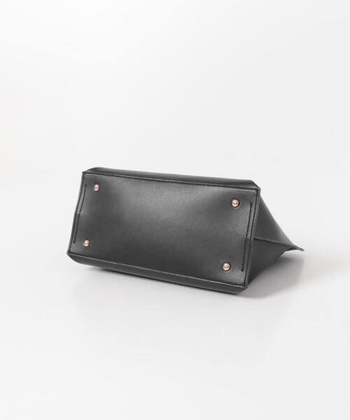 ビジネスバッグ メタル2WAY A4トートバッグ レディースの画像
