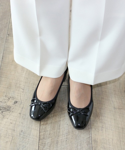 「Fin」 パンプス 24.5cm レッド レディース_画像7