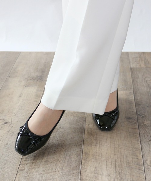 「Fin」 パンプス 24.5cm レッド レディース_画像8