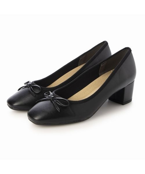 「Fin」 パンプス 24.5cm レッド レディース_画像9