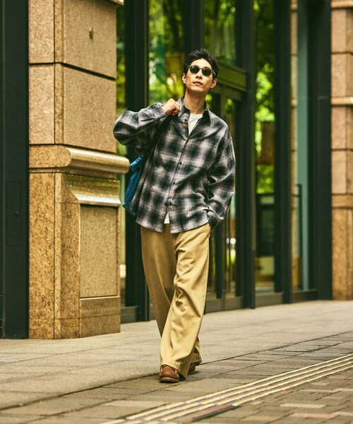 「FREAK'S STORE」 長袖シャツ SMALL ブラウン メンズ_画像7