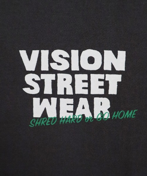 「VISION STREET WEAR」 スウェットカットソー X-LARGE オフホワイト レディース_画像3
